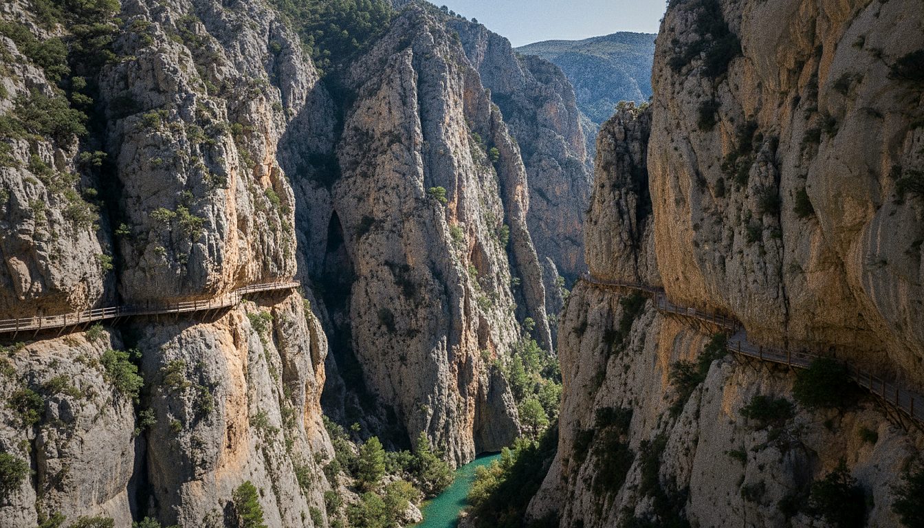 Ecrã de reserva de bilhete do Caminito del Rey com horário marcado e capacete obrigatório na entrada norte